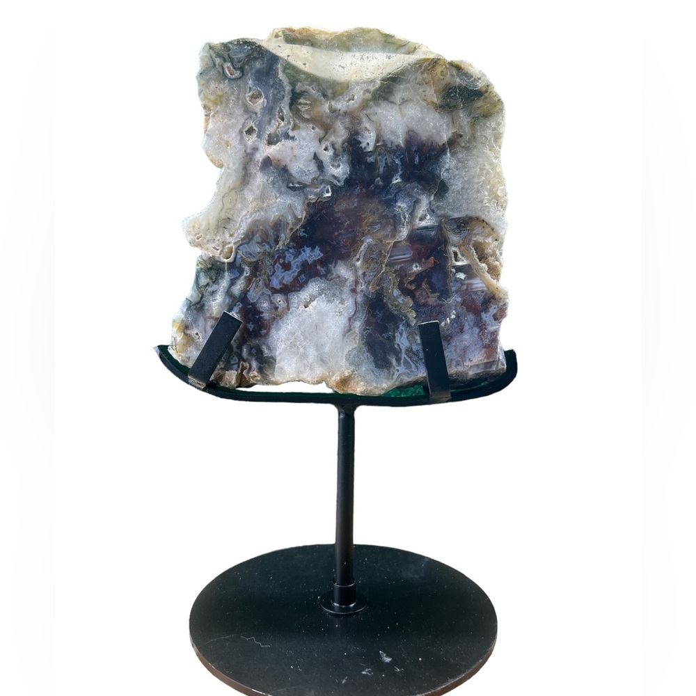 Moss agate  purple